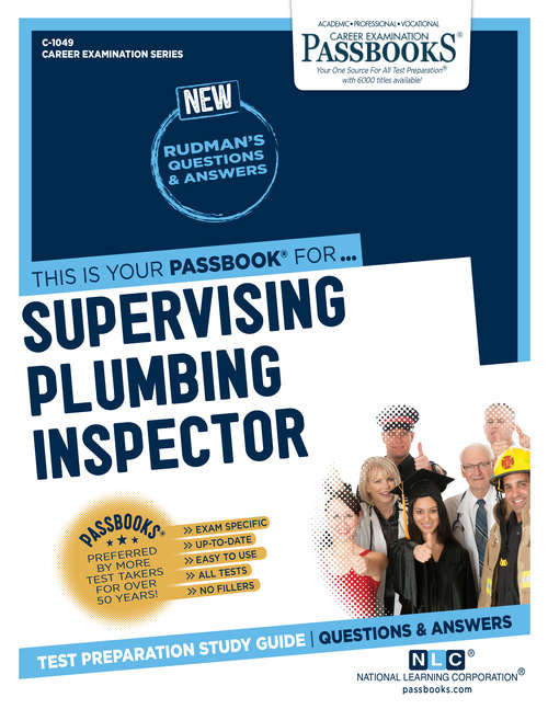 Book cover of Supervising Plumbing Inspector: Passbooks Study Guide (Career Examination Series)