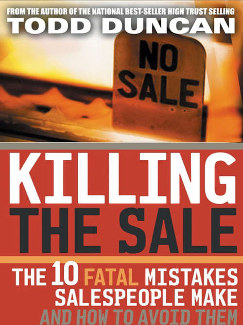 Book cover of Killing the Sale