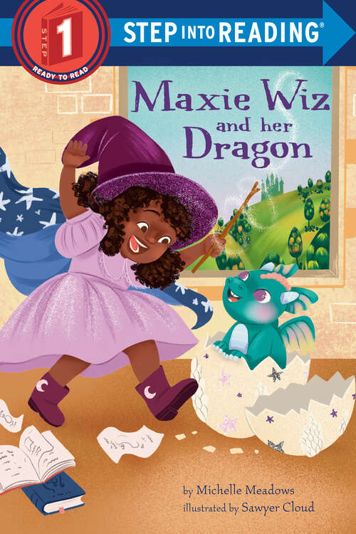 Book cover of Maxie Wiz and Her Dragon (Step into Reading)