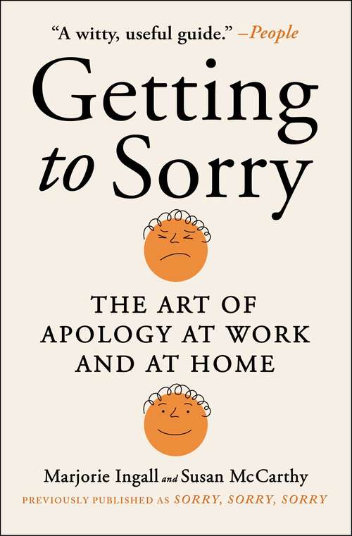 Book cover of Sorry, Sorry, Sorry: The Case for Good Apologies