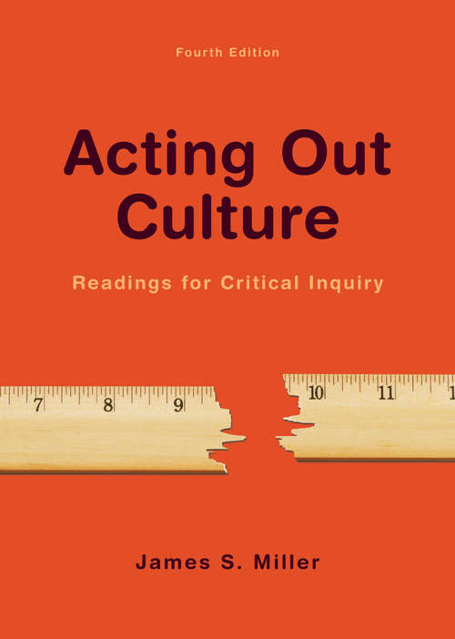 Book cover of Acting Out Culture