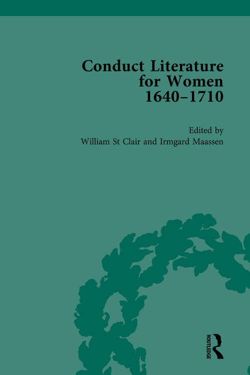 Book cover of Conduct Literature for Women, Part II, 1640-1710 vol 3