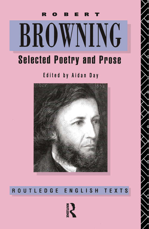 Book cover of Robert Browning: Selected Poetry and Prose