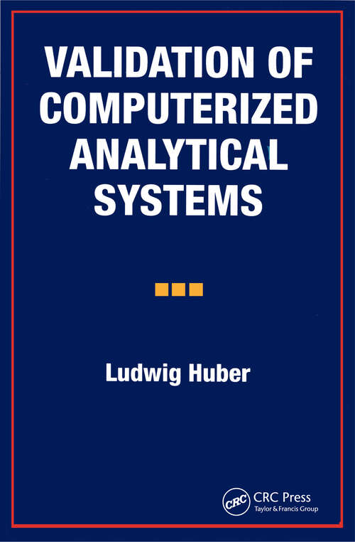 Book cover of Validation of Computerized Analytical Systems