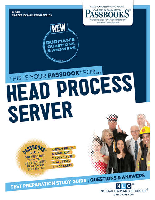 Book cover of Head Process Server: Passbooks Study Guide (Career Examination Series: C-349)