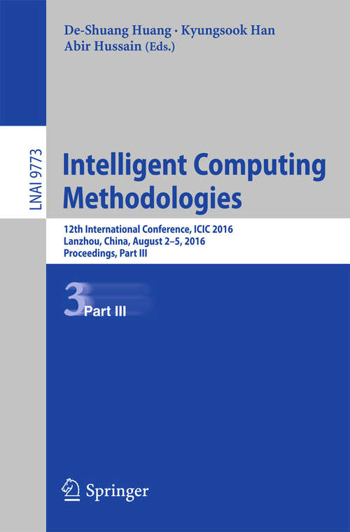 Book cover of Intelligent Computing Methodologies