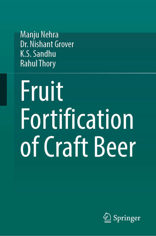Book cover of Fruit Fortification of Craft Beer (2024)