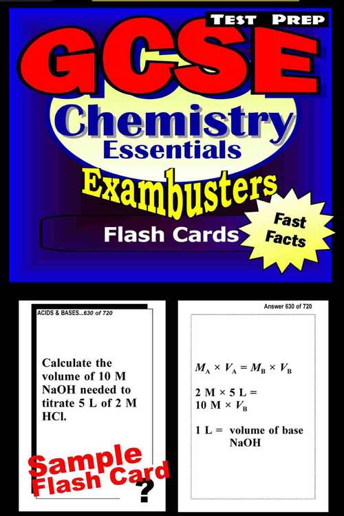 Book cover of GCSE Test Prep Flash Cards: Chemistry (Exambusters GCSE Workbook #3)