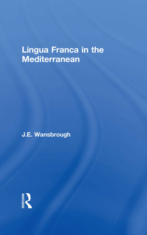 Book cover of Lingua Franca in the Mediterranean