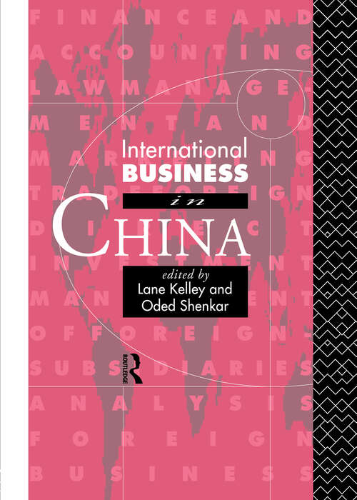 Book cover of International Business in China (International Business Series)