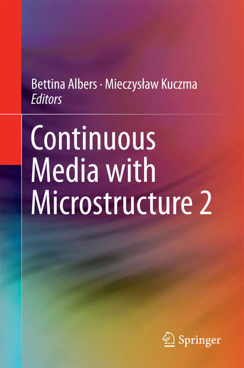 Book cover of Continuous Media with Microstructure 2