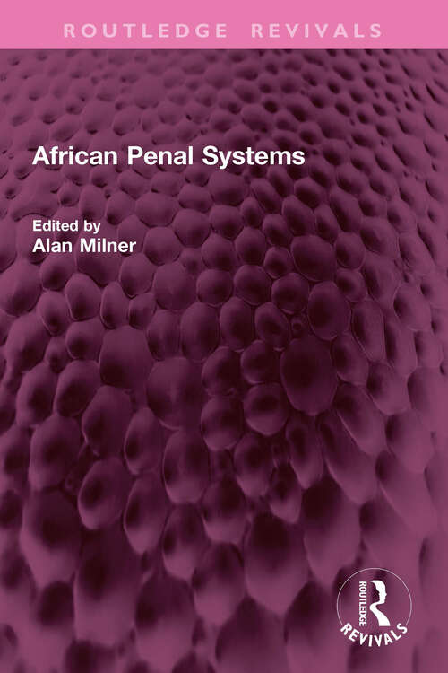 Book cover of African Penal Systems (Routledge Revivals)