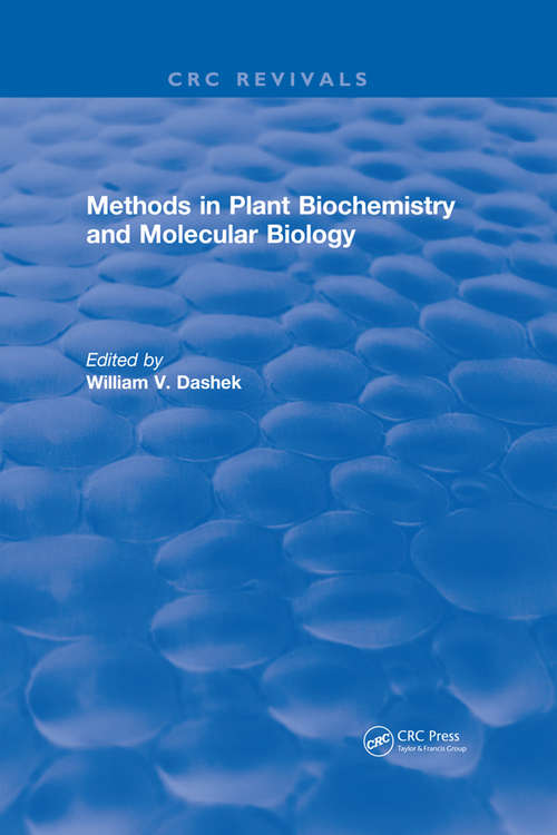 Book cover of Methods in Plant Biochemistry and Molecular Biology