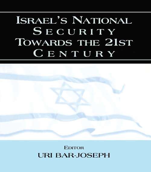 Book cover of Israel's National Security Towards the 21st Century