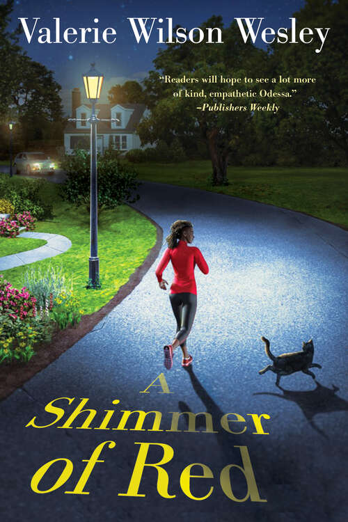 Book cover of A Shimmer of Red (An Odessa Jones Mystery #3)