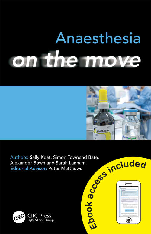 Book cover of Anaesthesia on the Move (Medicine on the Move)