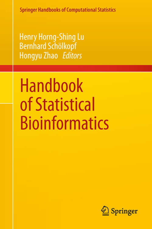 Book cover of Handbook of Statistical Bioinformatics