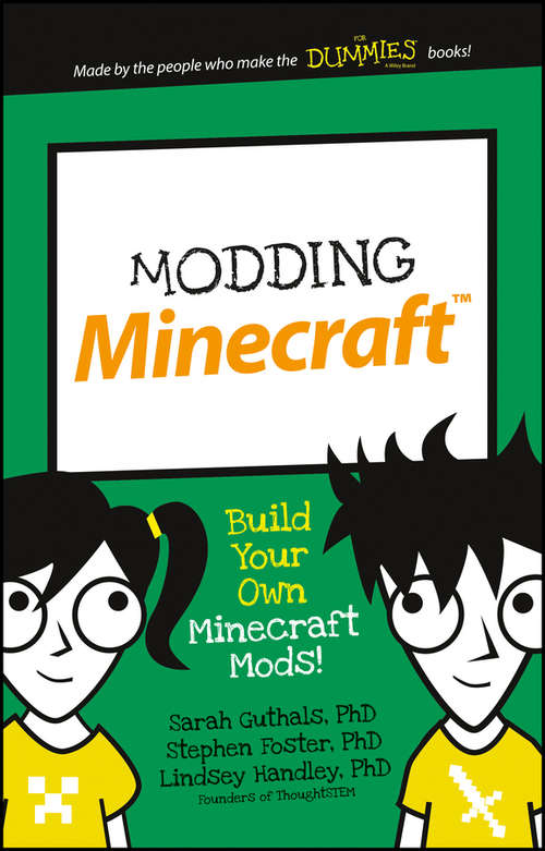 Book cover of Modding Minecraft