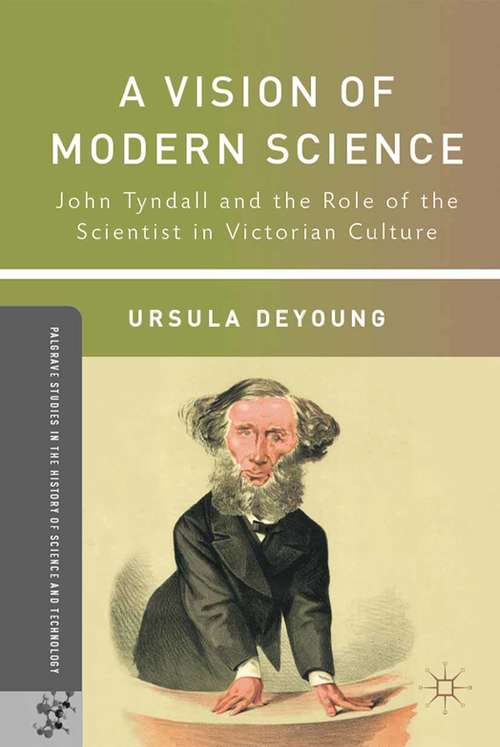 Book cover of A Vision of Modern Science: John Tyndall and the Role of the Scientist in Victorian Culture (Palgrave Studies in the History of Science and Technology)