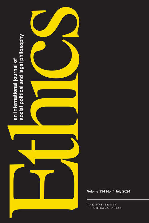 Book cover of Ethics, volume 134 number 4 (July 2024)