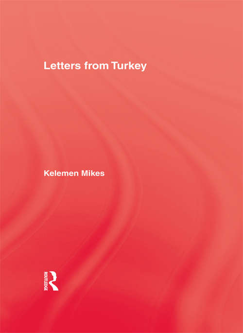 Book cover of Letters From Turkey