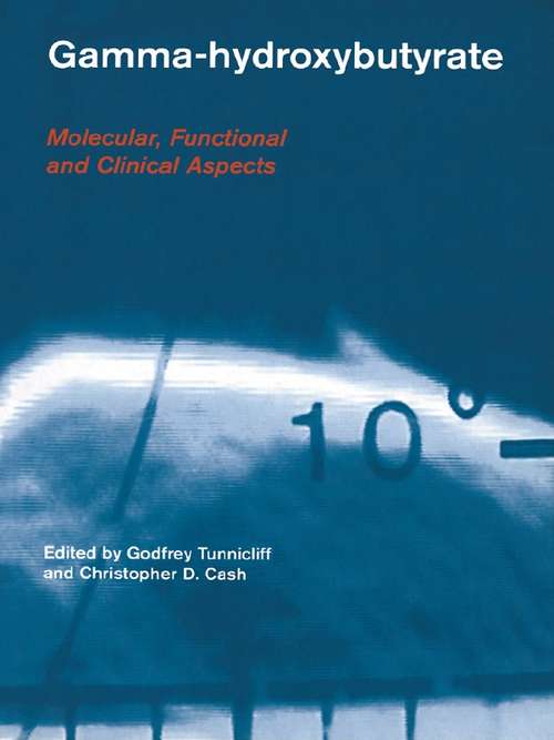 Book cover of Gamma-Hydroxybutyrate: Pharmacological and Functional Aspects