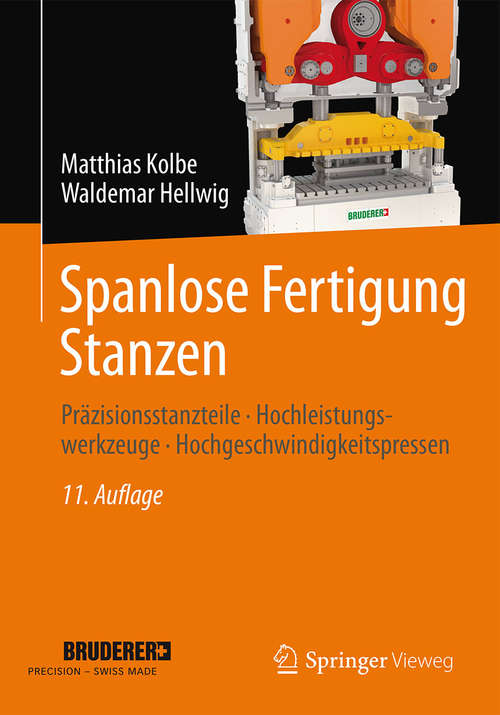 Book cover of Spanlose Fertigung Stanzen