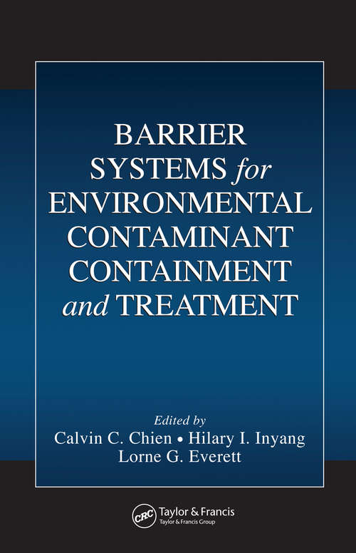 Book cover of Barrier Systems for Environmental Contaminant Containment and Treatment (1)