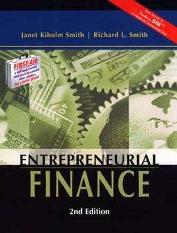 Book cover of Entrepreneurial Finance