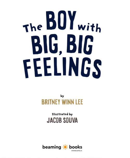 Book cover of The Boy with Big, Big Feelings (The Big, Big Series)