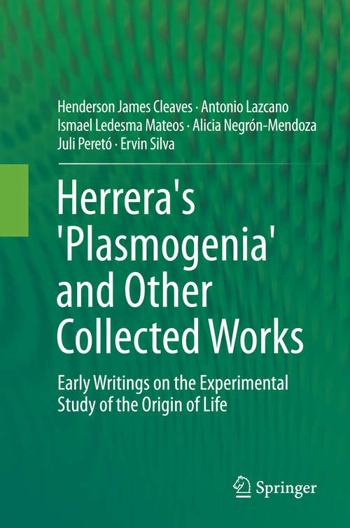 Book cover of Herrera's 'Plasmogenia' and Other Collected Works