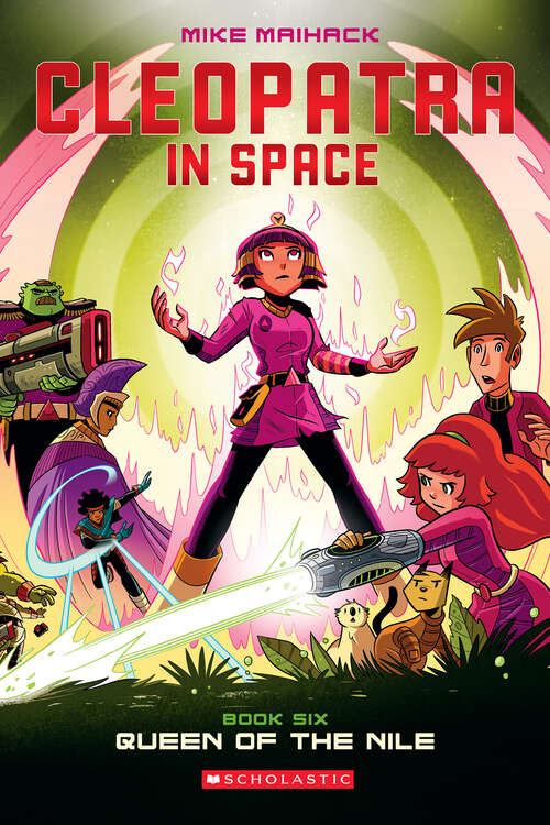 Book cover of Queen of the Nile: A Graphic Novel (Cleopatra in Space #6)