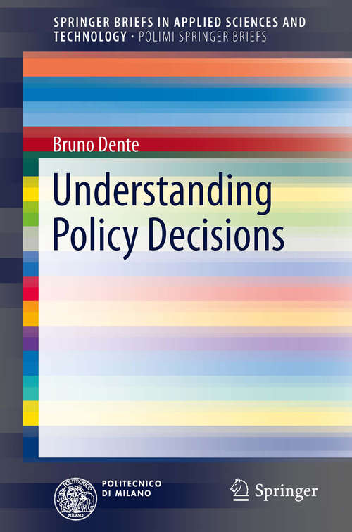 Book cover of Understanding Policy Decisions