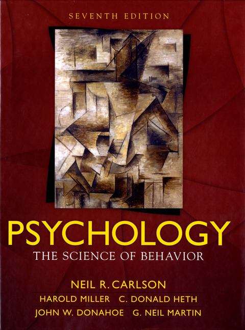 Book cover of Psychology: The Science of Behavior (7th edition)