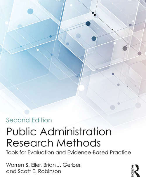 Book cover of Public Administration Research Methods: Tools for Evaluation and Evidence-Based Practice (2)