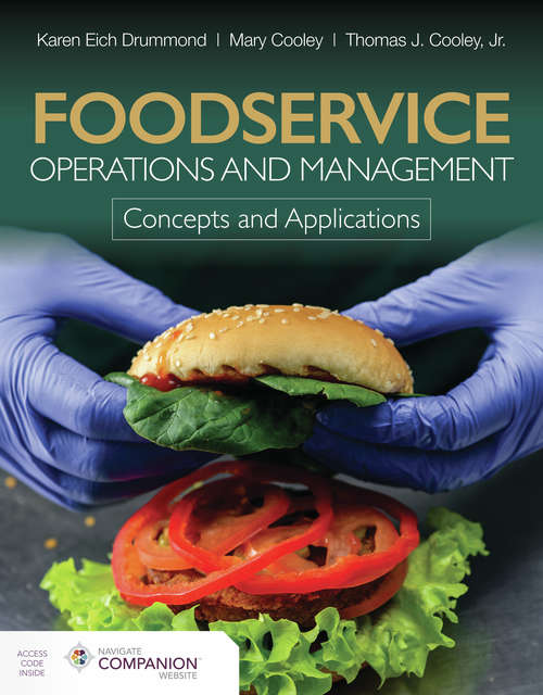 Book cover of Foodservice Operations and Management: Concepts and Applications