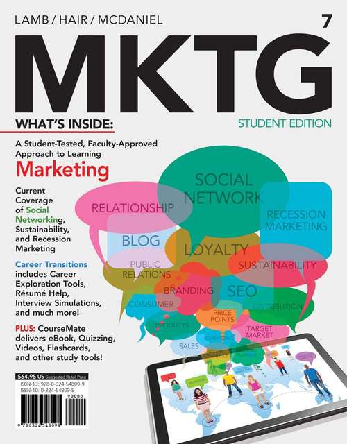 Book cover of MKTG 7 (Marketing, 7th Edition)