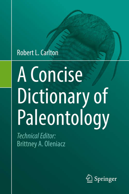 Book cover of A Concise Dictionary of Paleontology