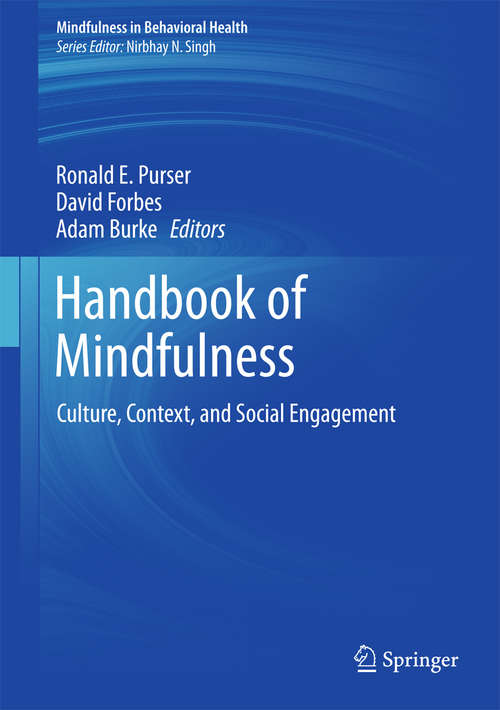 Book cover of Handbook of Mindfulness