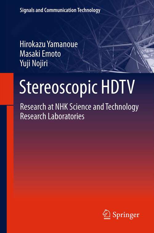 Book cover of Stereoscopic HDTV