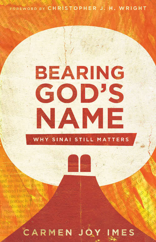 Book cover of Bearing God's Name: Why Sinai Still Matters