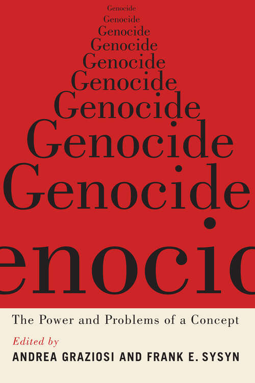 Book cover of Genocide: The Power and Problems of a Concept