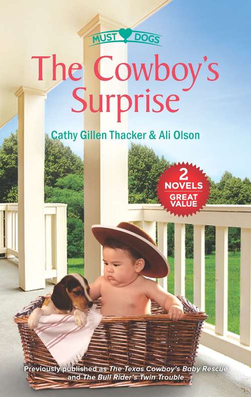 Book cover of The Cowboy's Surprise: A 2-in-1 Collection (Original) (Spring Valley, Texas Ser. #2)