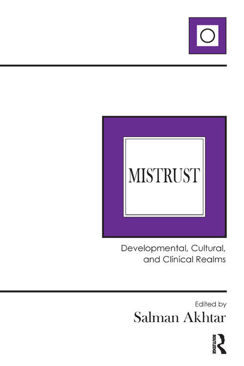 Book cover of Mistrust: Developmental, Cultural, and Clinical Realms