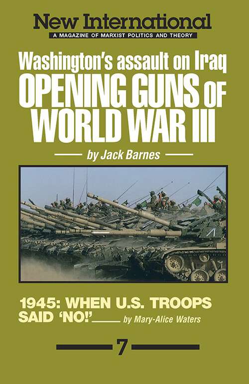 Book cover of New International 7: Opening Guns of World War III