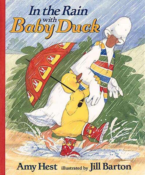 Book cover of In the Rain with Baby Duck