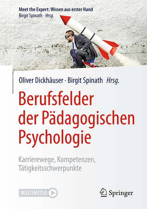 Book cover of Berufsfelder der Pädagogischen Psychologie