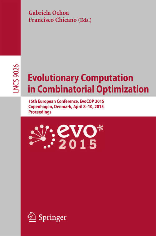 Book cover of Evolutionary Computation in Combinatorial Optimization