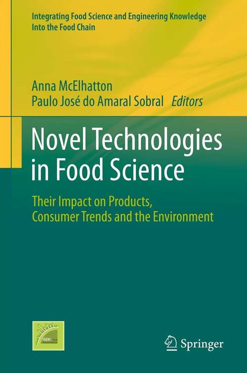 Book cover of Novel Technologies in Food Science