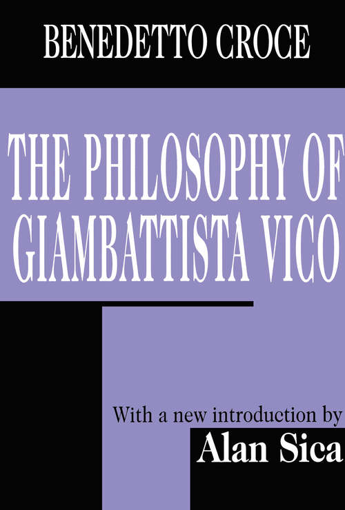 Book cover of The Philosophy of Giambattista Vico